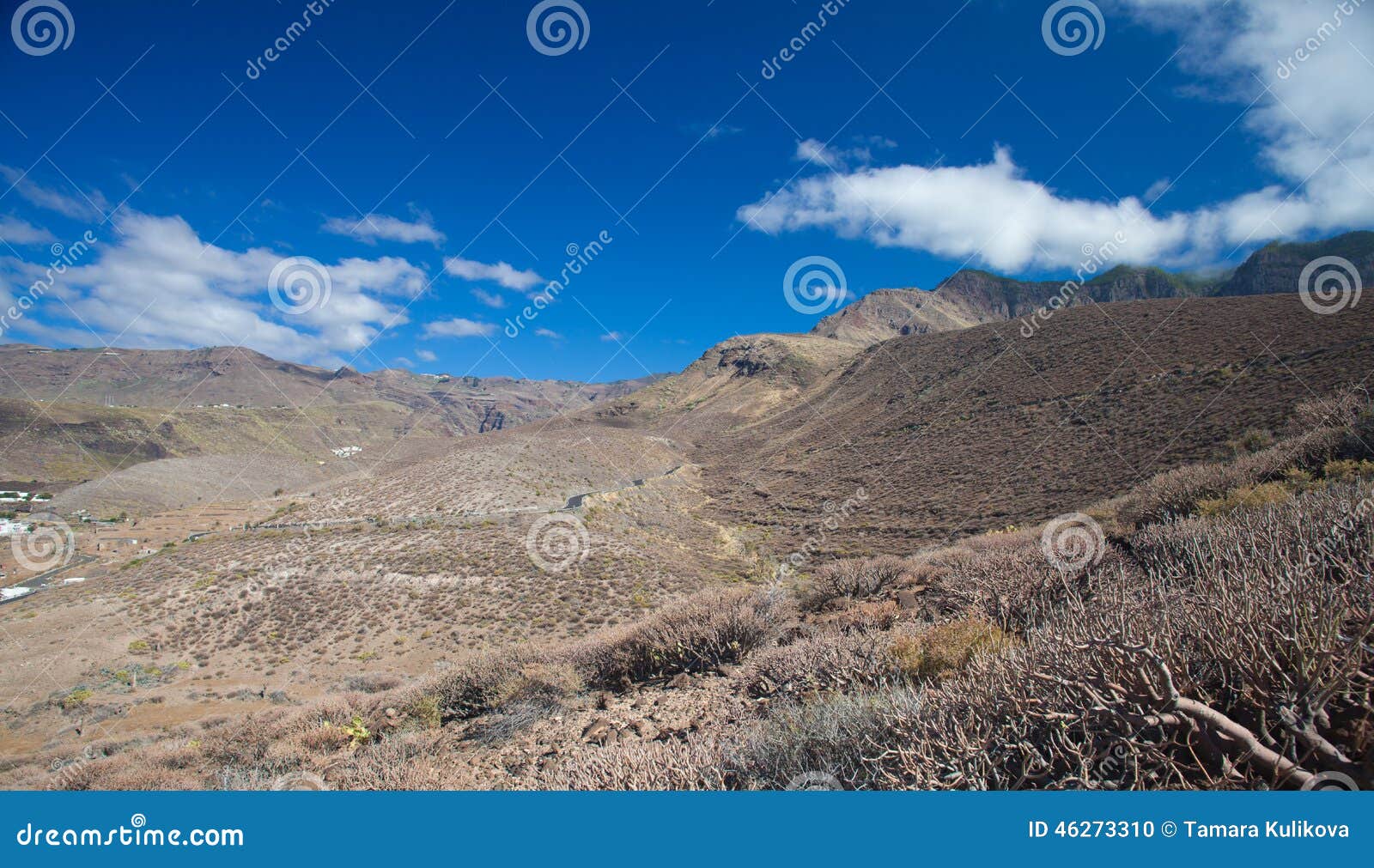 gran canaria, road from agaete