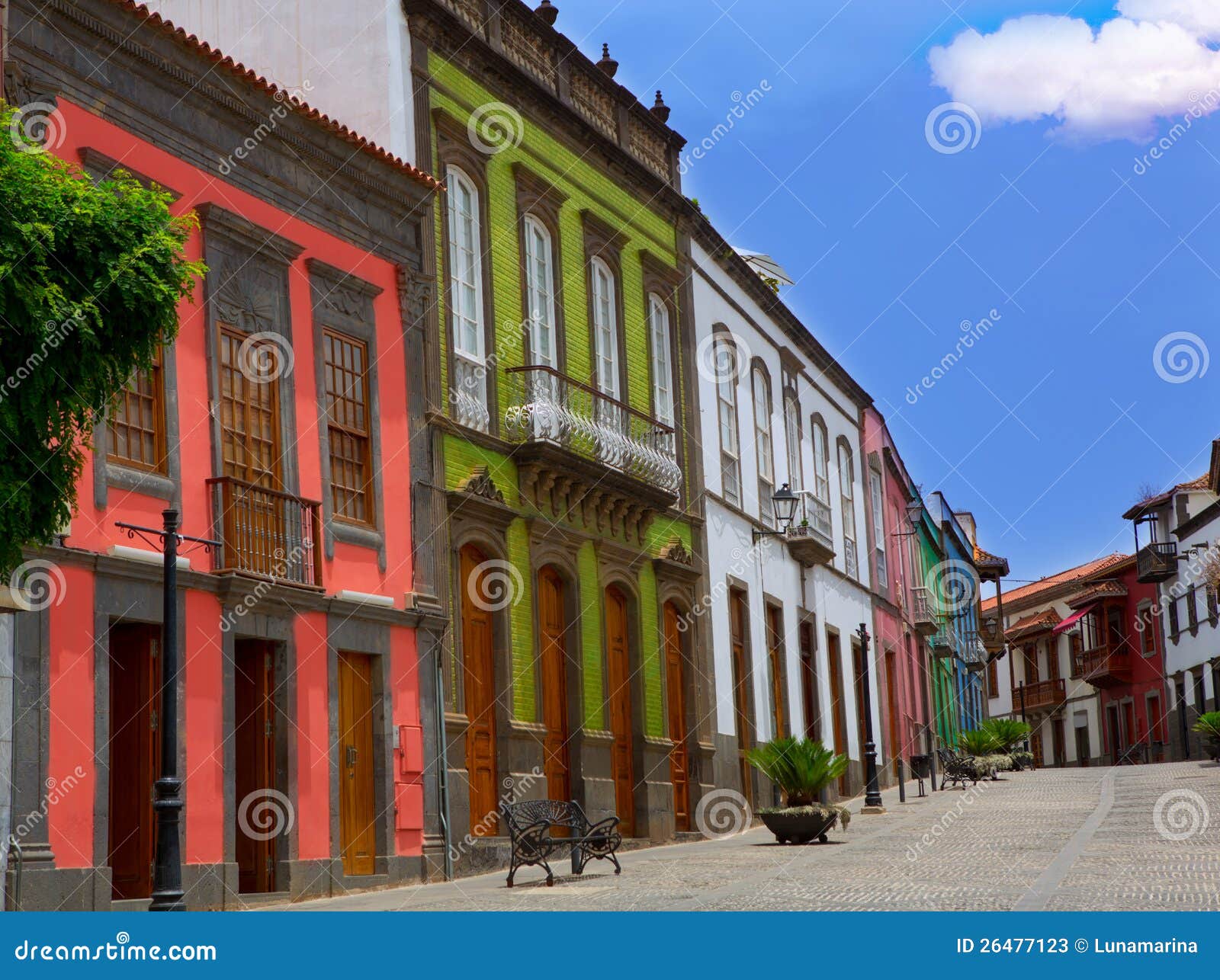 gran canaria teror colorful facades