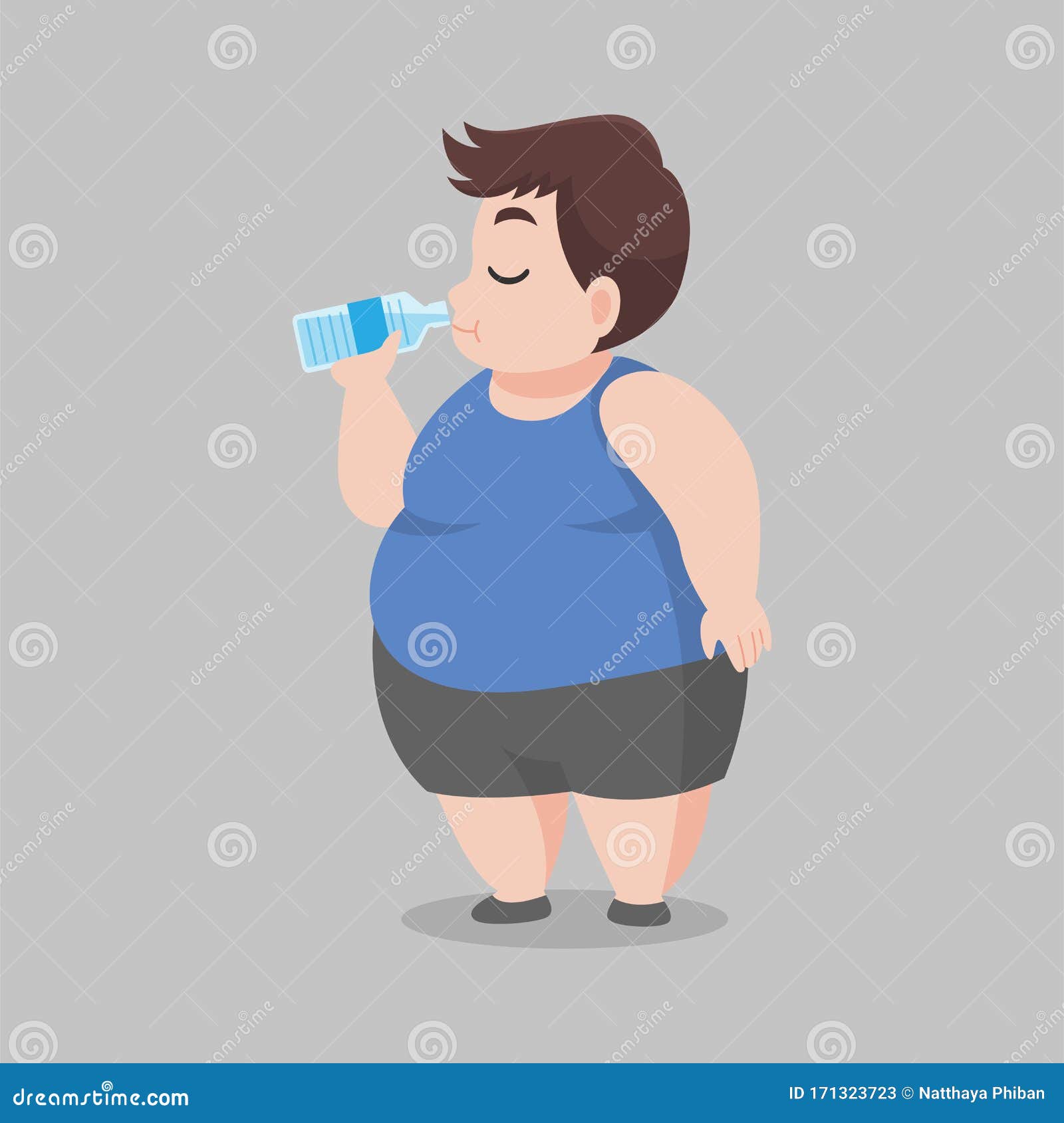 Gran Hombre Gordo Bebiendo Agua Dulce Ilustración del Vector - Ilustración de frescura, bueno: 171323723 Gran Hombre Gordo Bebiendo Agua Dulce Ilustración del Vector - Ilustración de frescura, bueno: 171323723