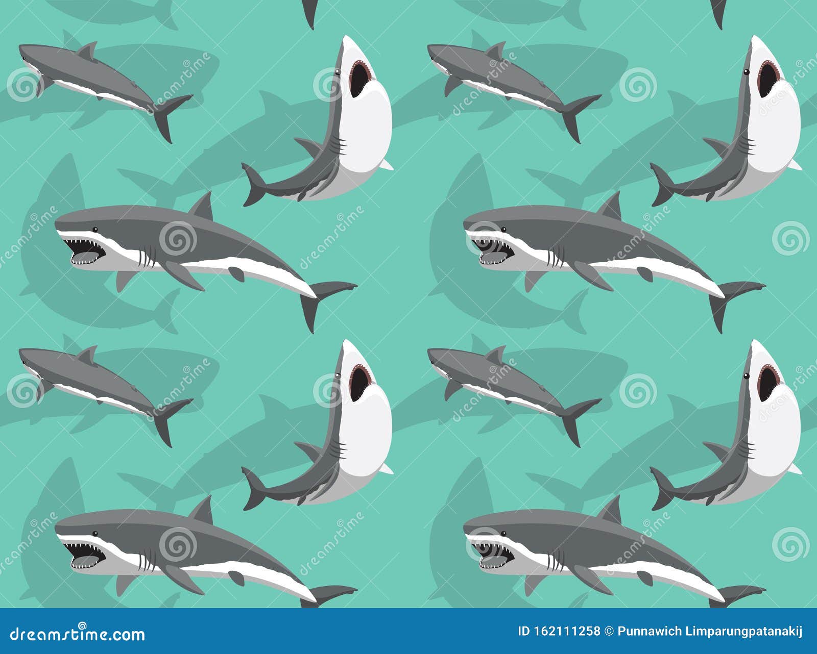 Gran Vector Blanco De Ataque De Tiburón, Fondo De Pantalla Transparente  Ilustración del Vector - Ilustración de ataque, salto: 162111258