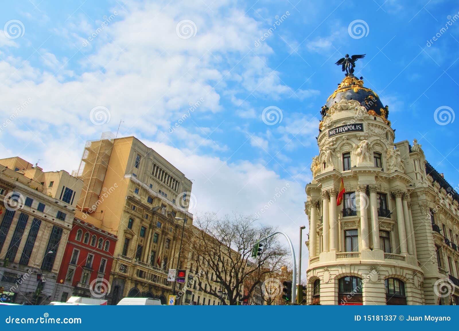 gran via, madrid, spain