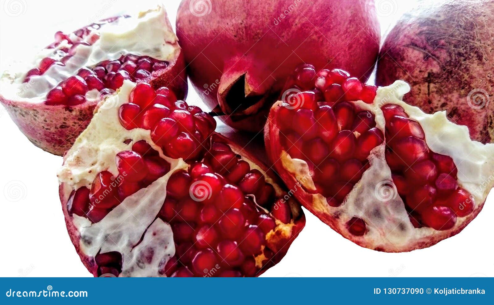 Granada abierta jugosa foto de archivo. Imagen de azul 130737090