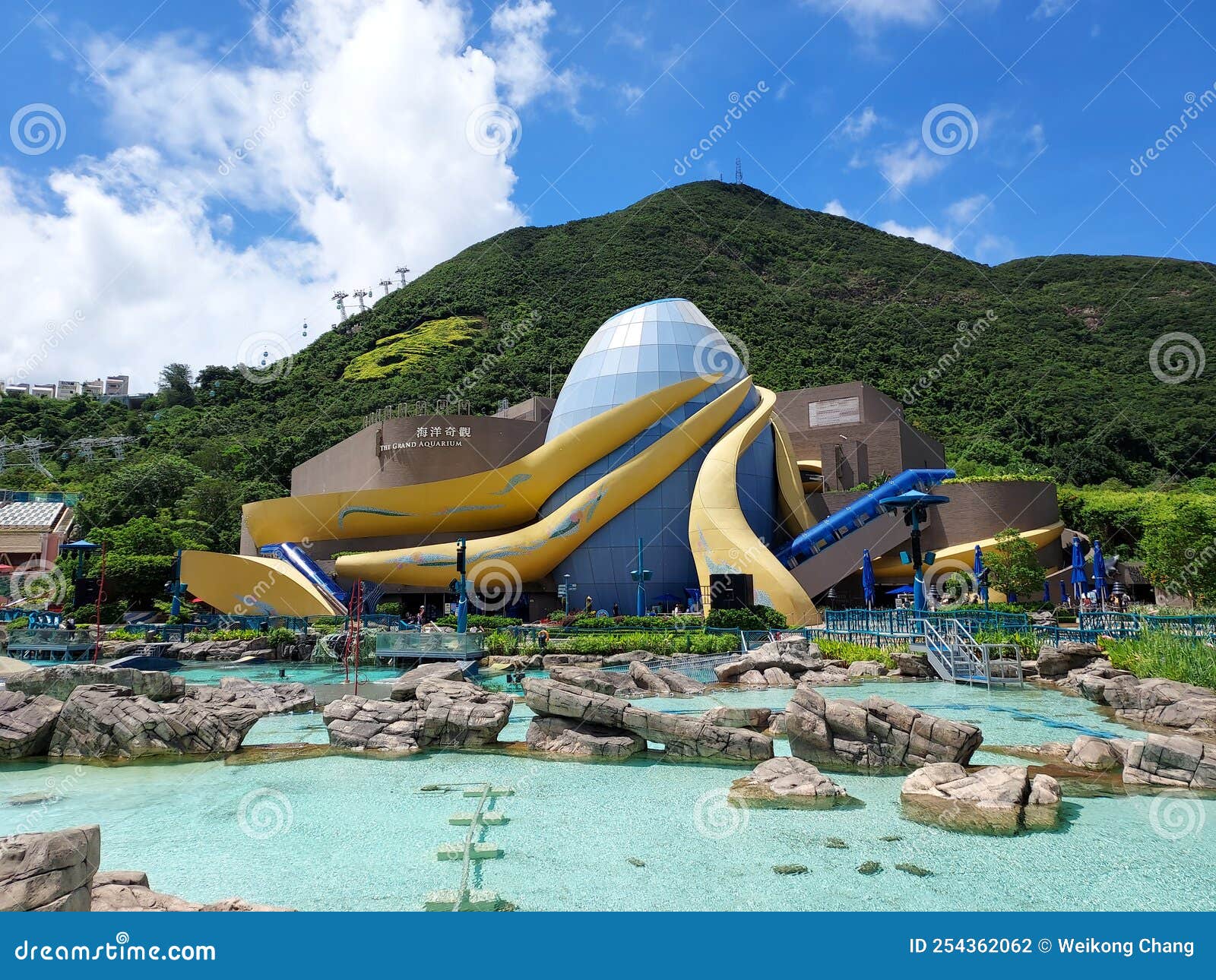 The Grand Aquarium of Ocean Park Hong Kong Editorial Photography