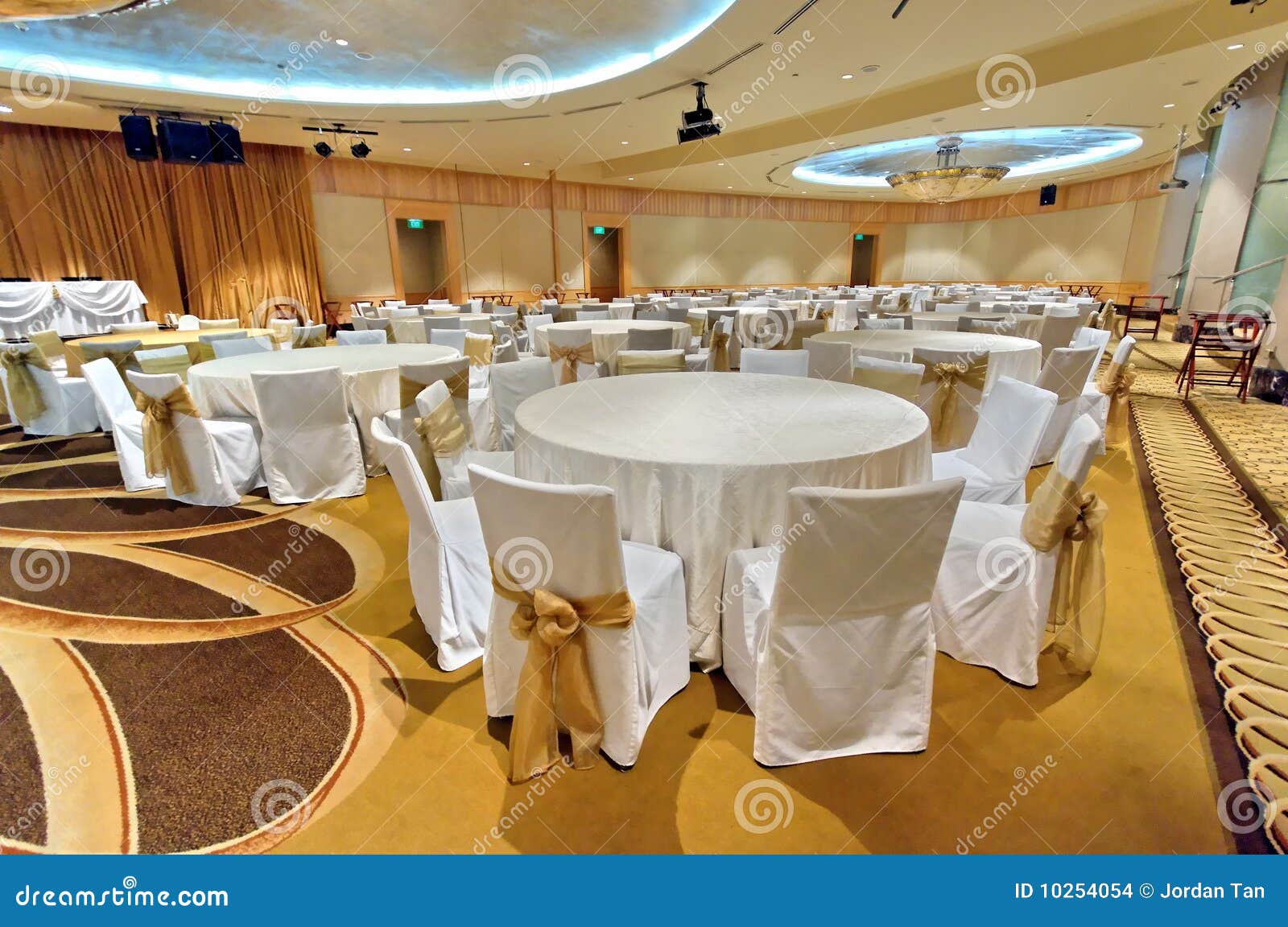 Grand ballroom stock photo. Image of luxury, decor, facility - 10254054