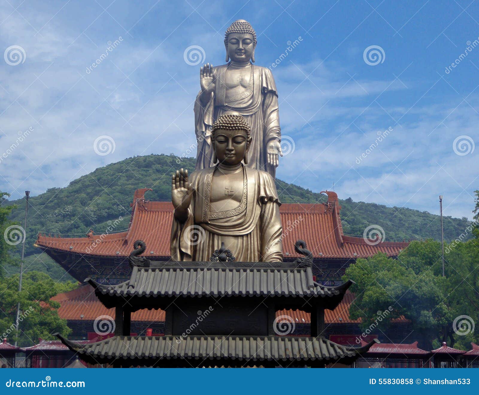Giant Meditative Buddha of the Grand Temple Statue