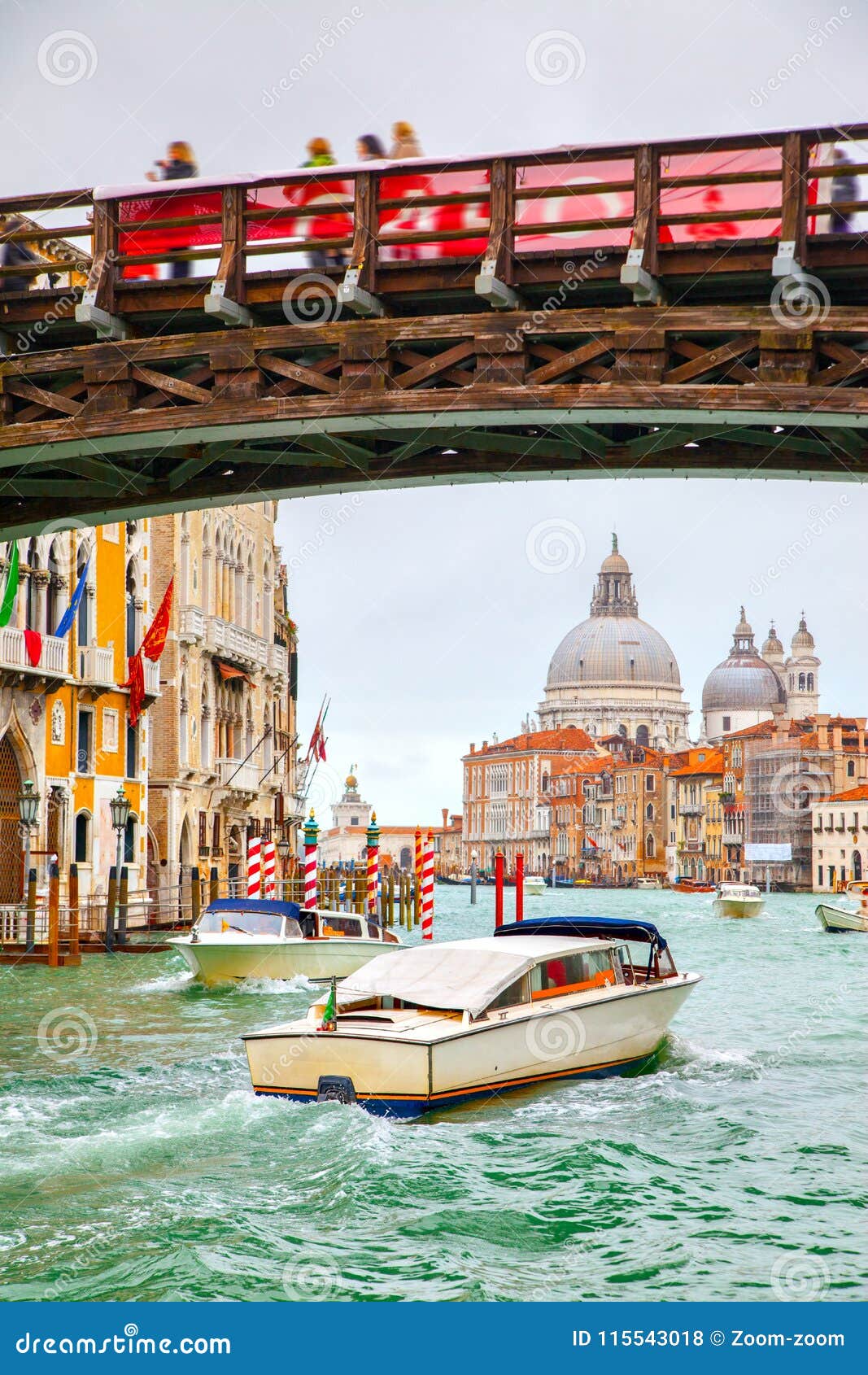 grand canal and ponte dell`accademia