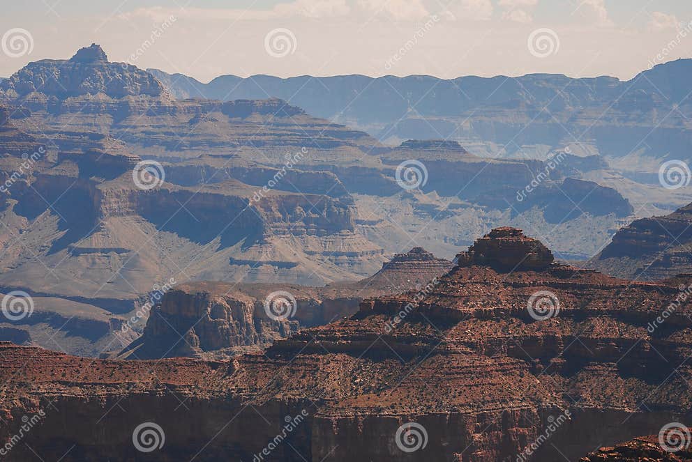 Grand Canyon Beauty Revealed in Detailed Landscape View Stock Photo 