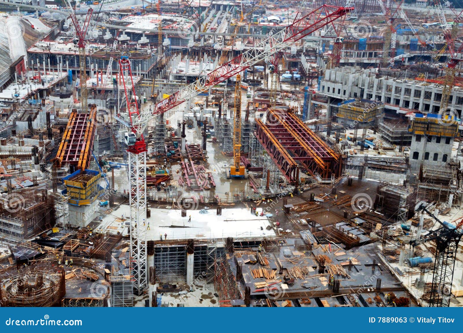 Grand Chantier De Construction Image stock Image du bureau, complexe