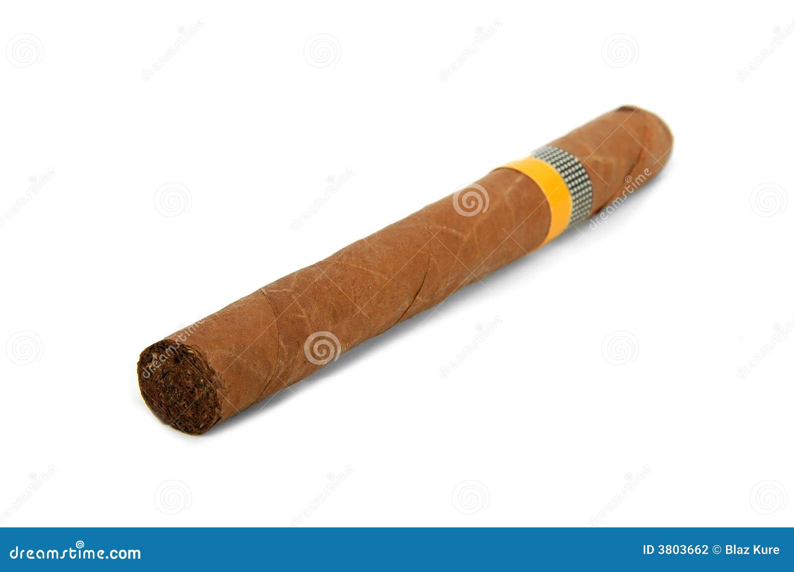 Grand cigare cubain photo stock. Image du lumière, feuilleté - 3803662
