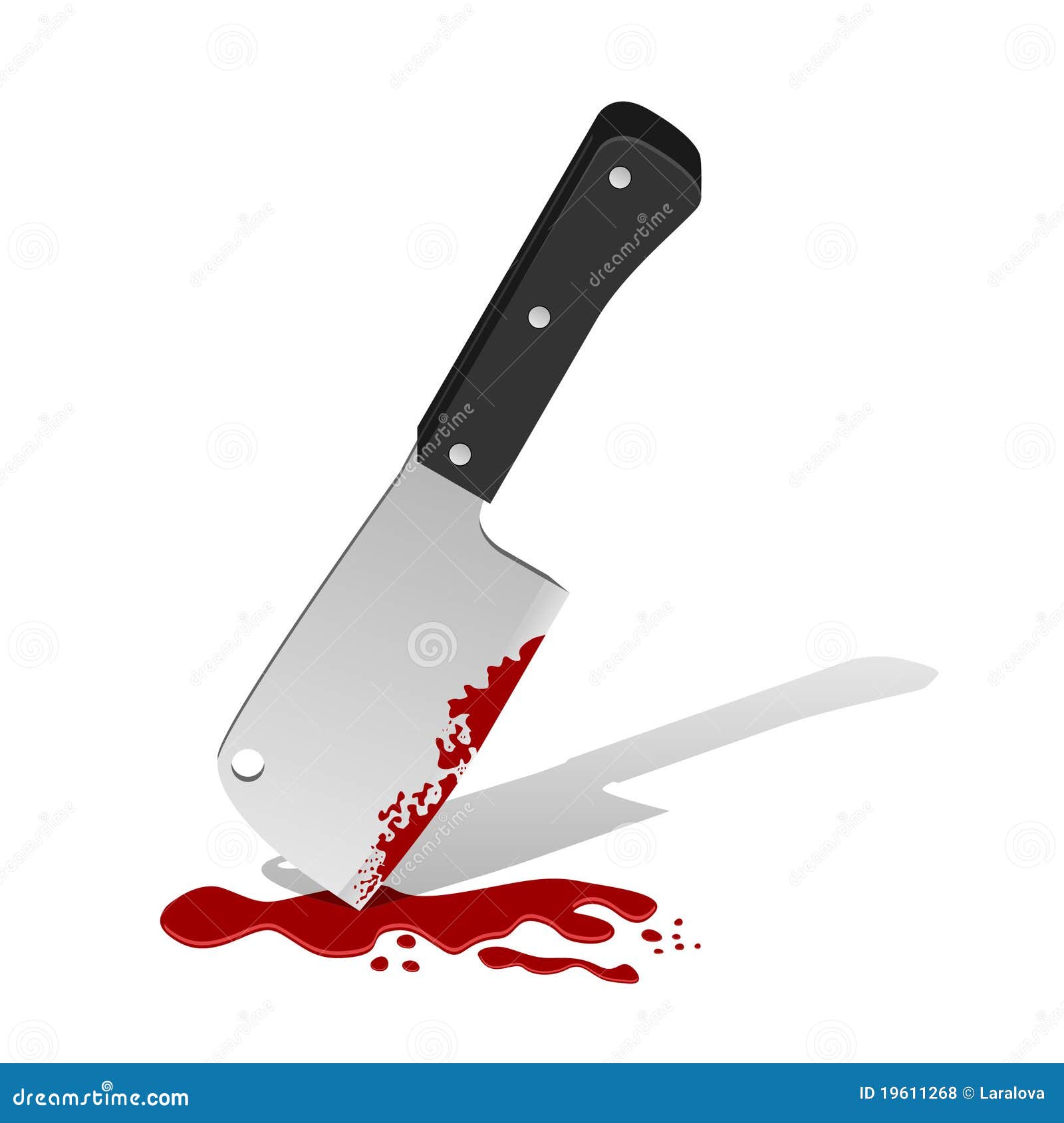 Couteau Avec Le Sang Stock Illustrations Vecteurs & Clipart Grand couteau avec le sang s libres de droits