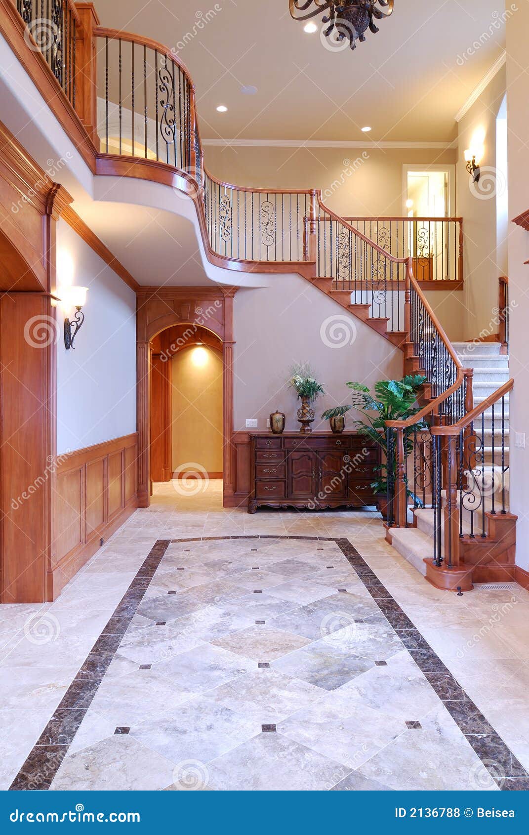 Grand Entrance stock photo. Image of personal, clean, counter 2136788