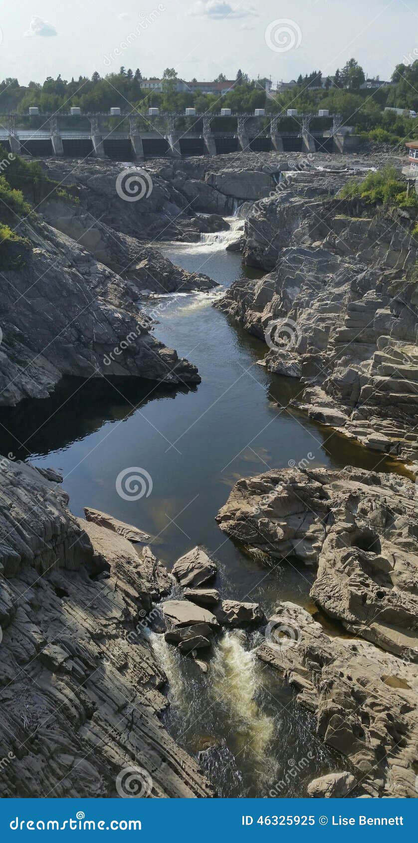 Grand Falls Dam stock image. Image of river, cliffs, stone 46325925