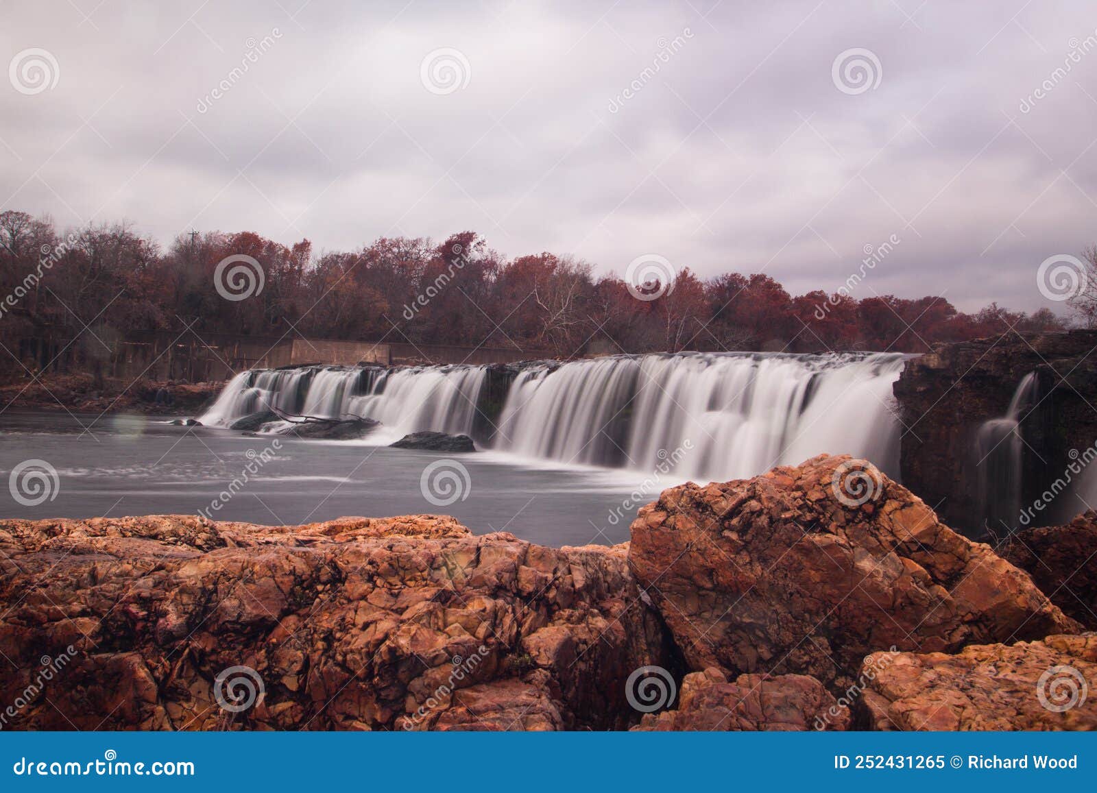 Grand Falls in Autumn, Joplin, Missouri Stock Image Image of autumn