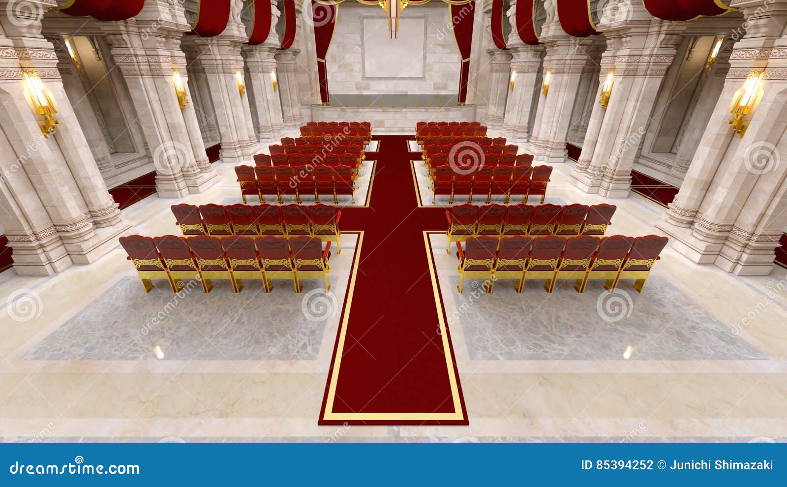 Grand hall stock photo. Image of history, stage, style - 85394252