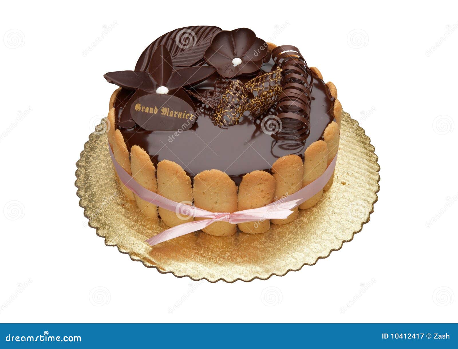Grand Marnier Chocolate Cake Stock Image Image of decorated, fudgy