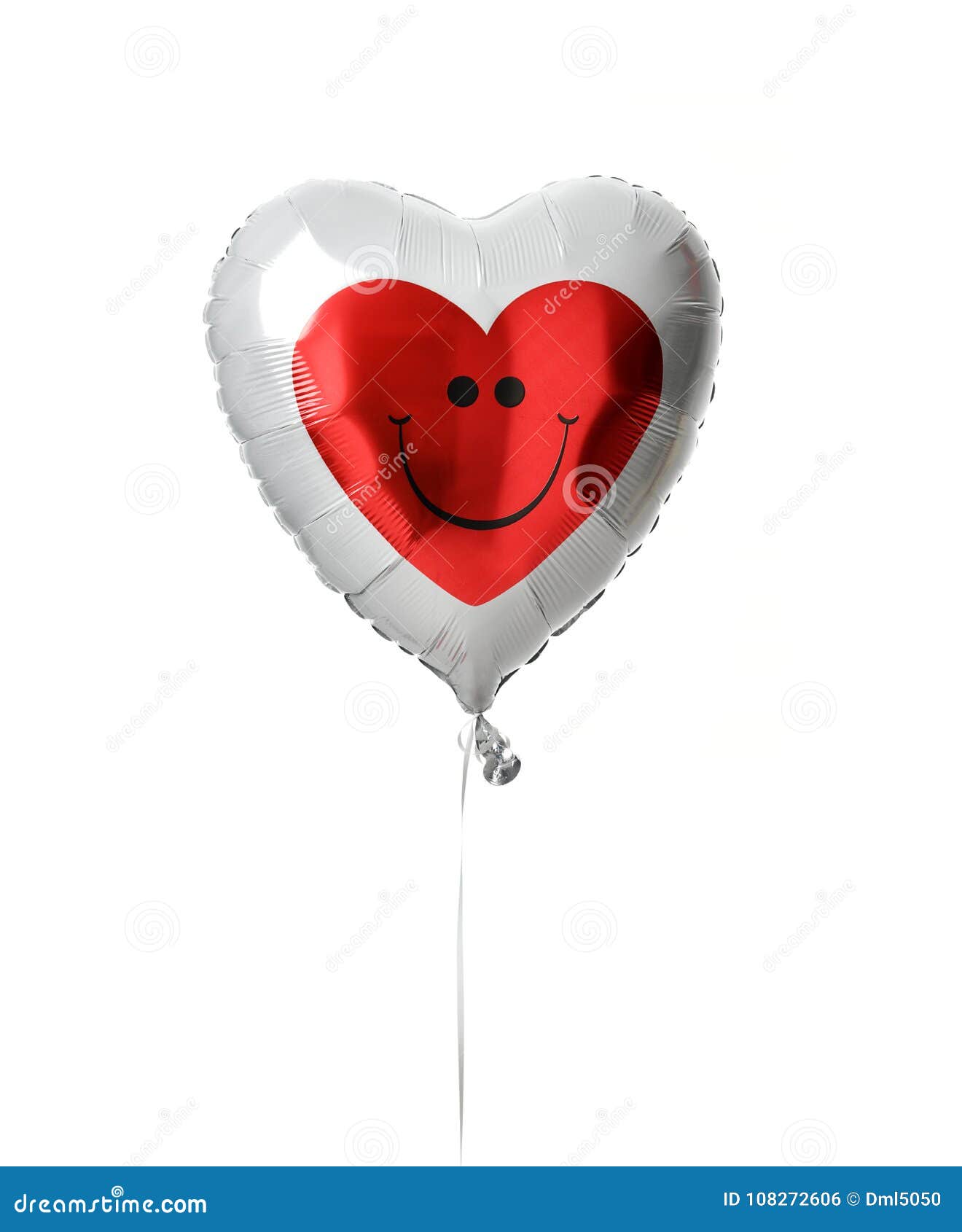 Grand Objet Rouge Simple De Ballon De Coeur Avec Le Sourire Pour  L'anniversaire Ou Le Jour De Valentines Photo stock - Image du événement,  heureux: 108272606