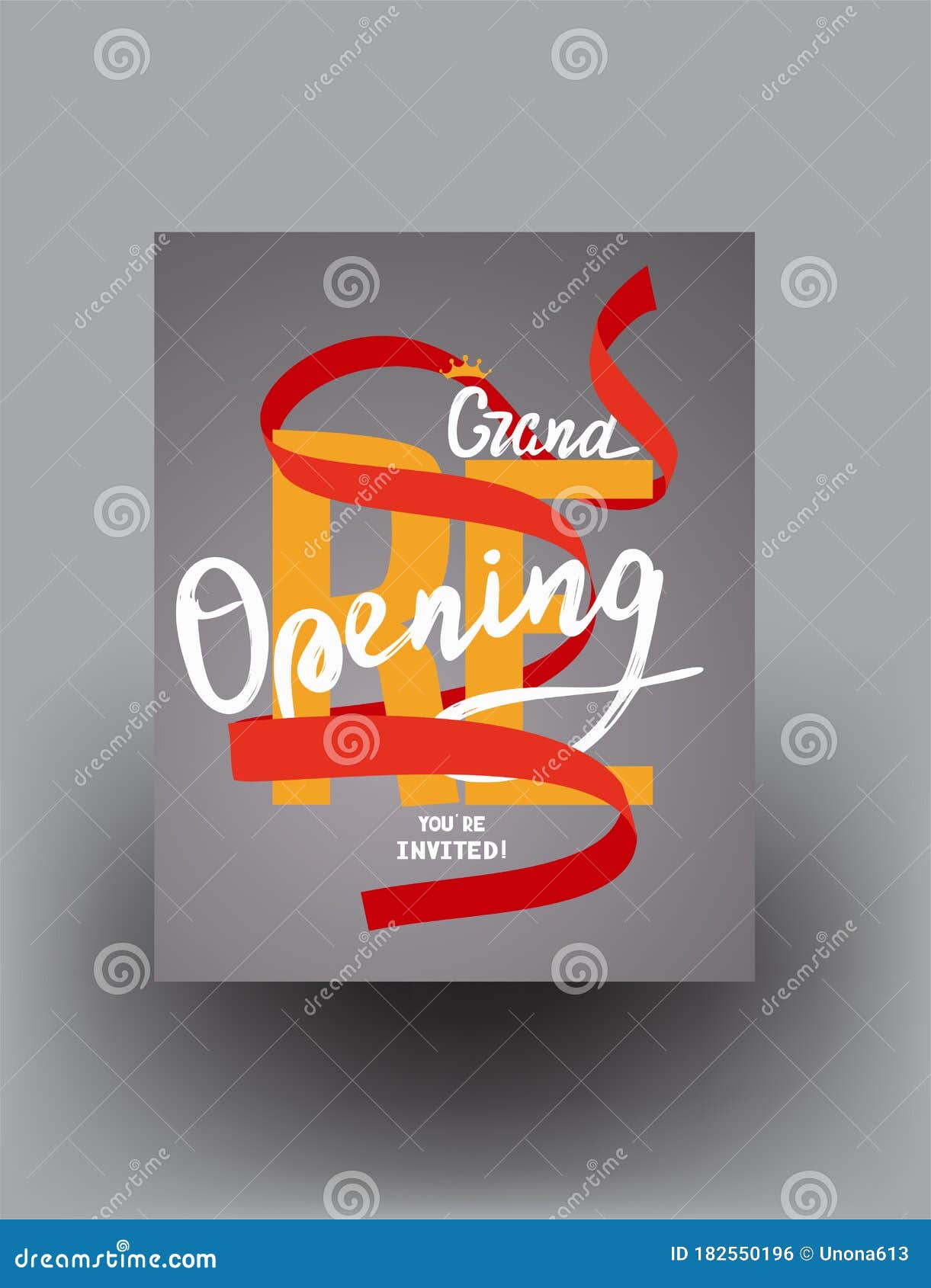 Free Vector, Grand opening you are invited lettering