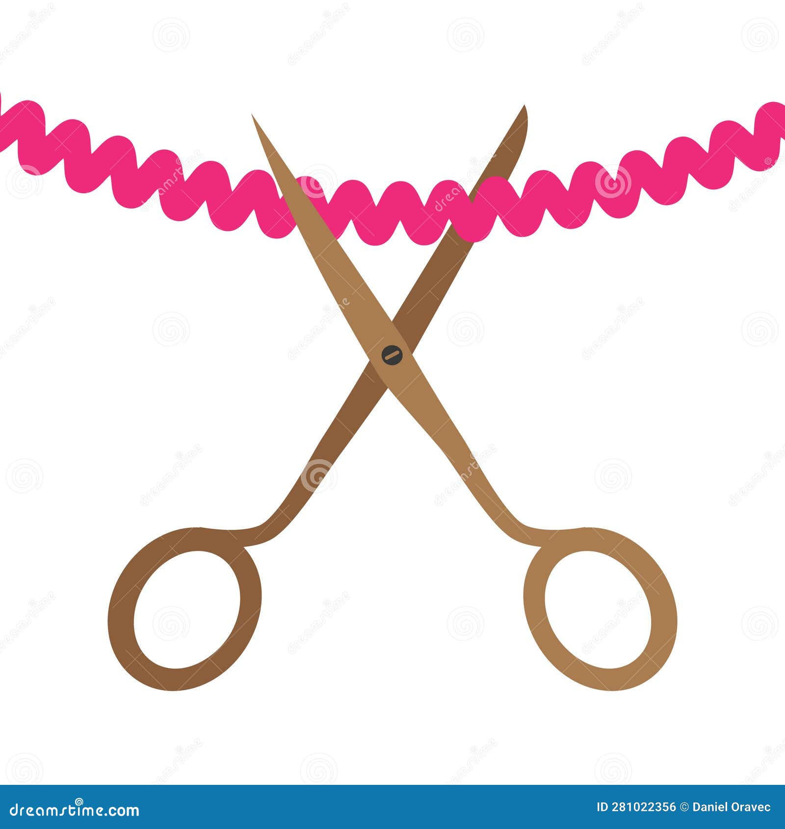 Grand Opening Concept - Scissors Cutting Ribbon Stock Vector ...