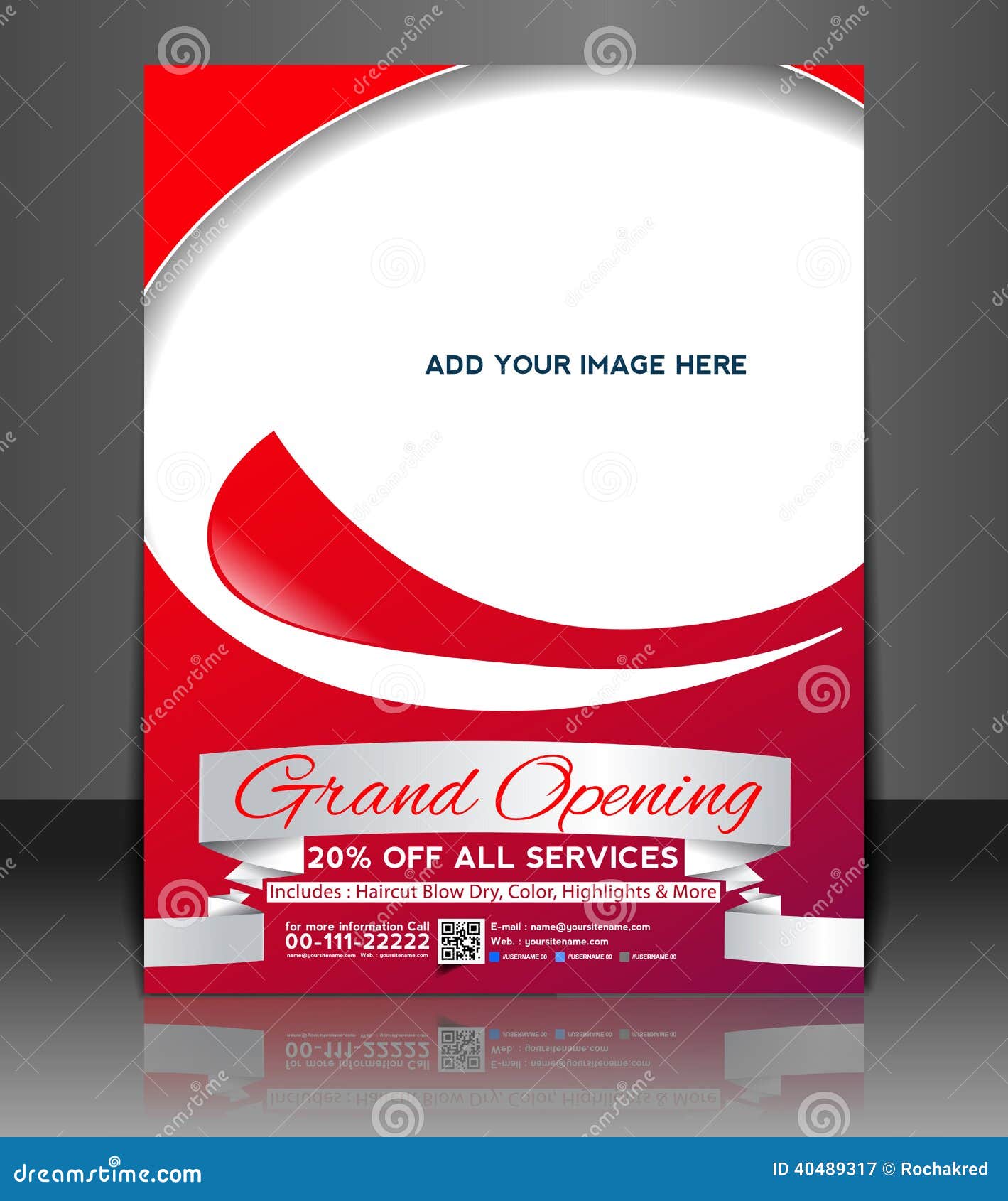 Grand Opening Flyer Design stock vector. Illustration of element In Now Open Flyer Template