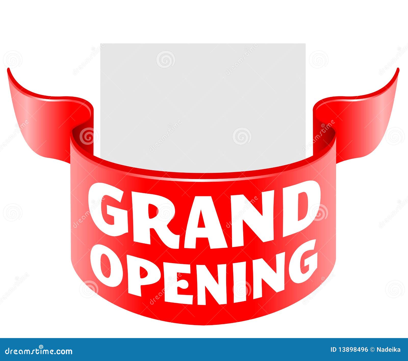 Grand opening ribbon stock vector. Illustration of abstract - 13898496