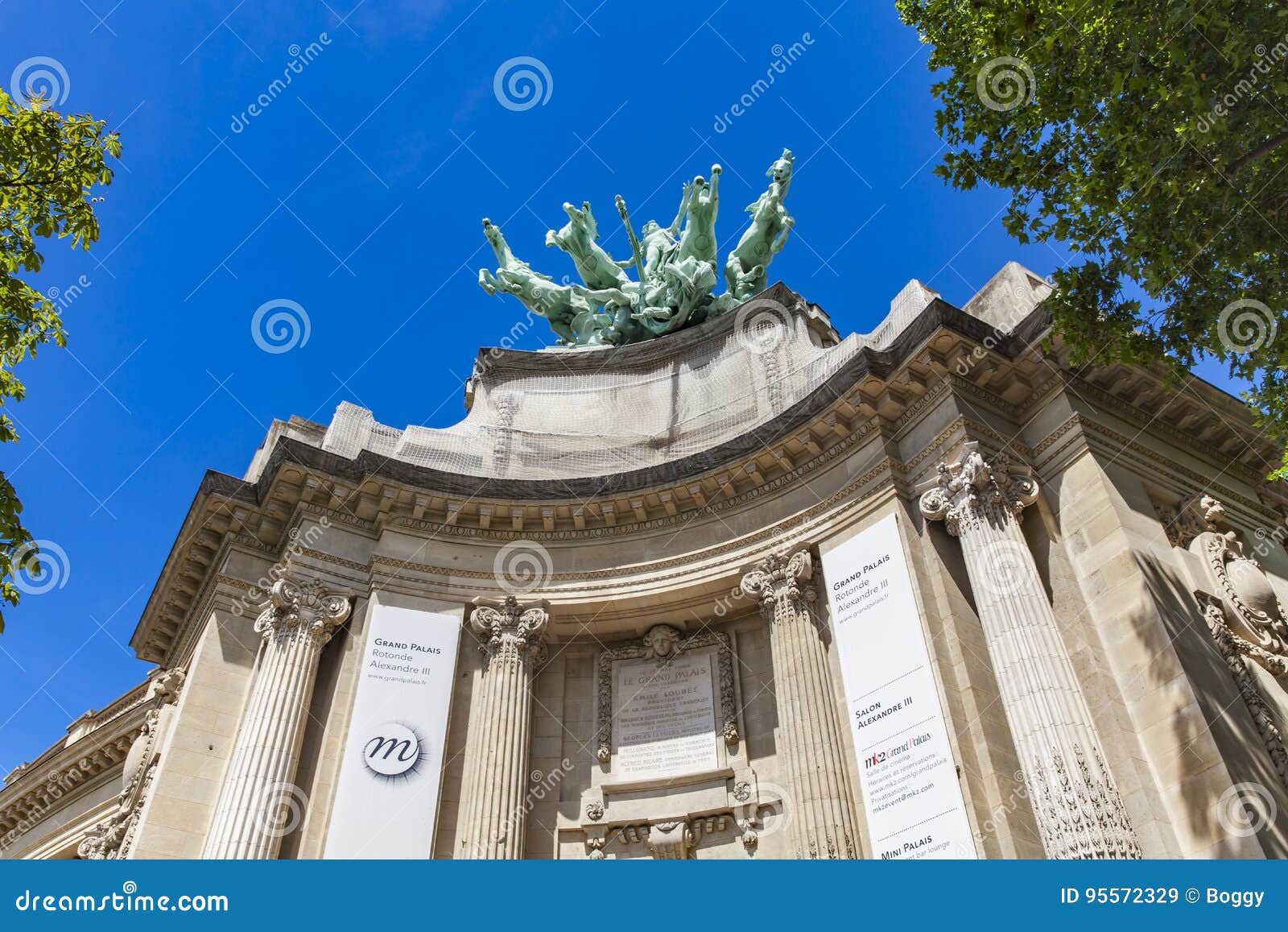 Grand Palais in Paris stock image. Image of facade, museum - 95572329