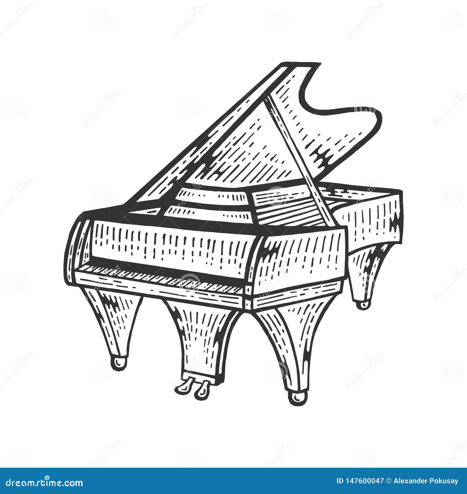 Download HD Playing Piano Drawing Vector Freehand Drawing Of An  Baby Grand  Piano Clipart Transparent PNG Image  NicePNGcom