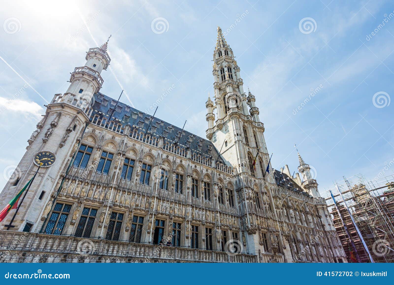 Town Hall Of Brussels, Belgium Stock Photo - Image of 