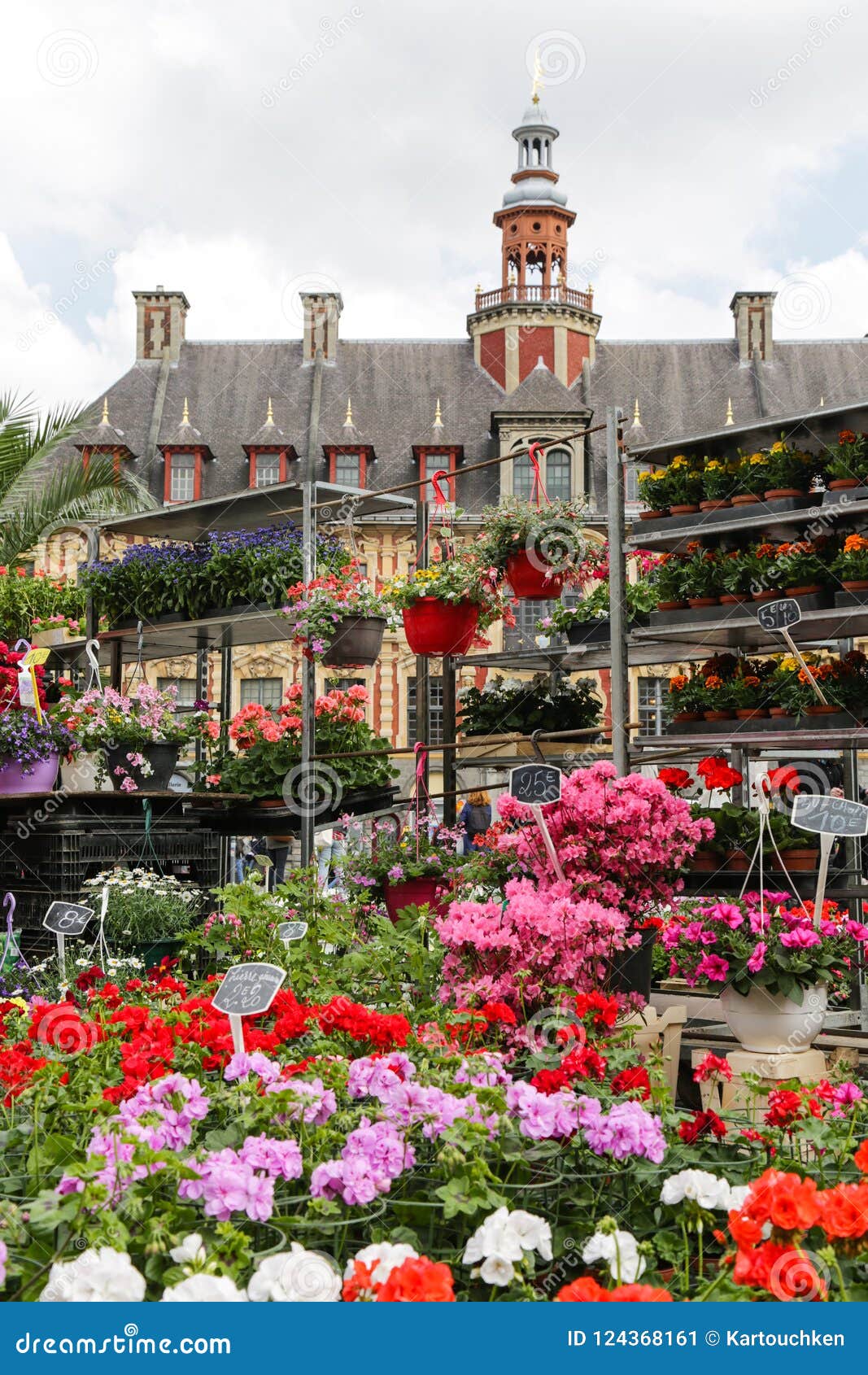 Grand Place Lille stock afbeelding. Image of centrum - 124368161