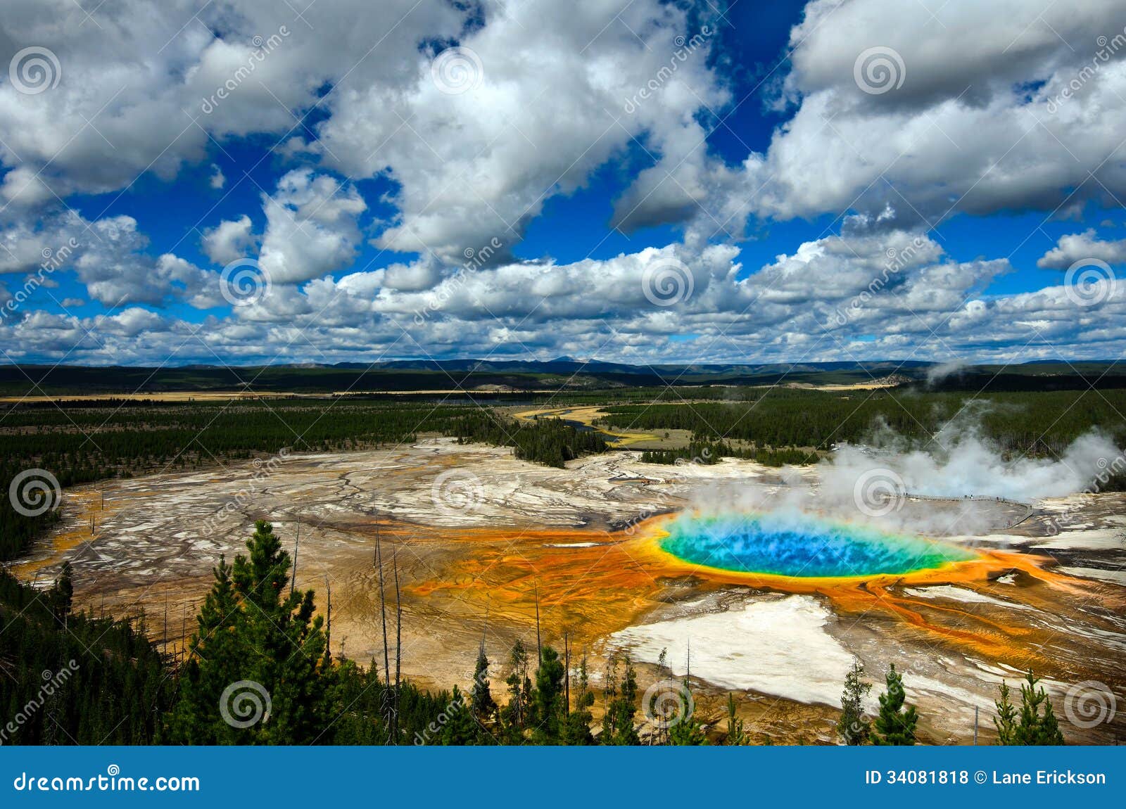 grand prismatic pool yellowstone national park