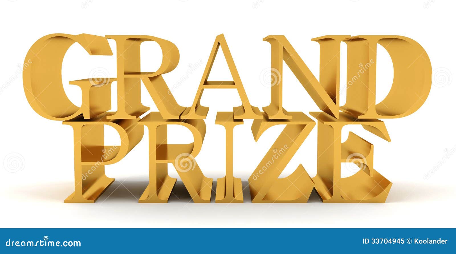 grand prize golden text