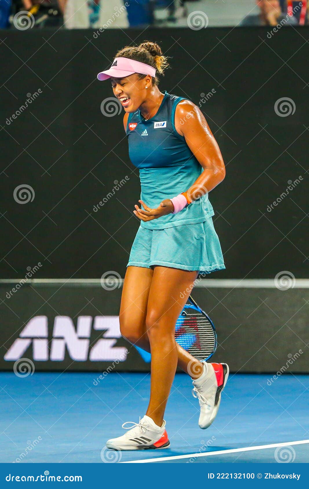 Ritmisch grens Aardrijkskunde Grand Slam Champion Naomi Osaka of Japan in Action during Her Final Match  at 2019 Australian Open in Melbourne Park Editorial Image - Image of open,  final: 222132100
