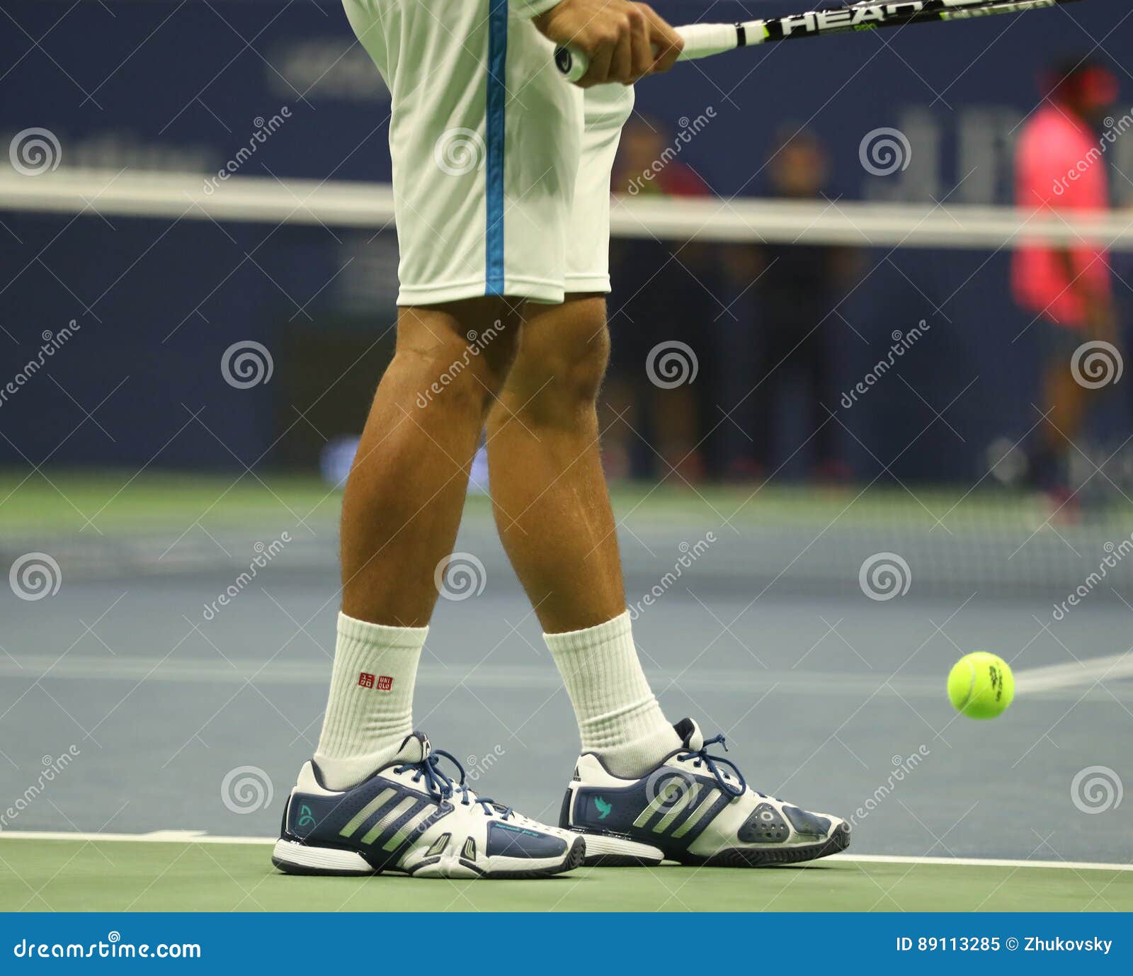 Grand Slam Novak of Serbia Wears Custom Adidas Tennis Shoes during Match at US Open 2016 Editorial Image Image of billie: 89113285
