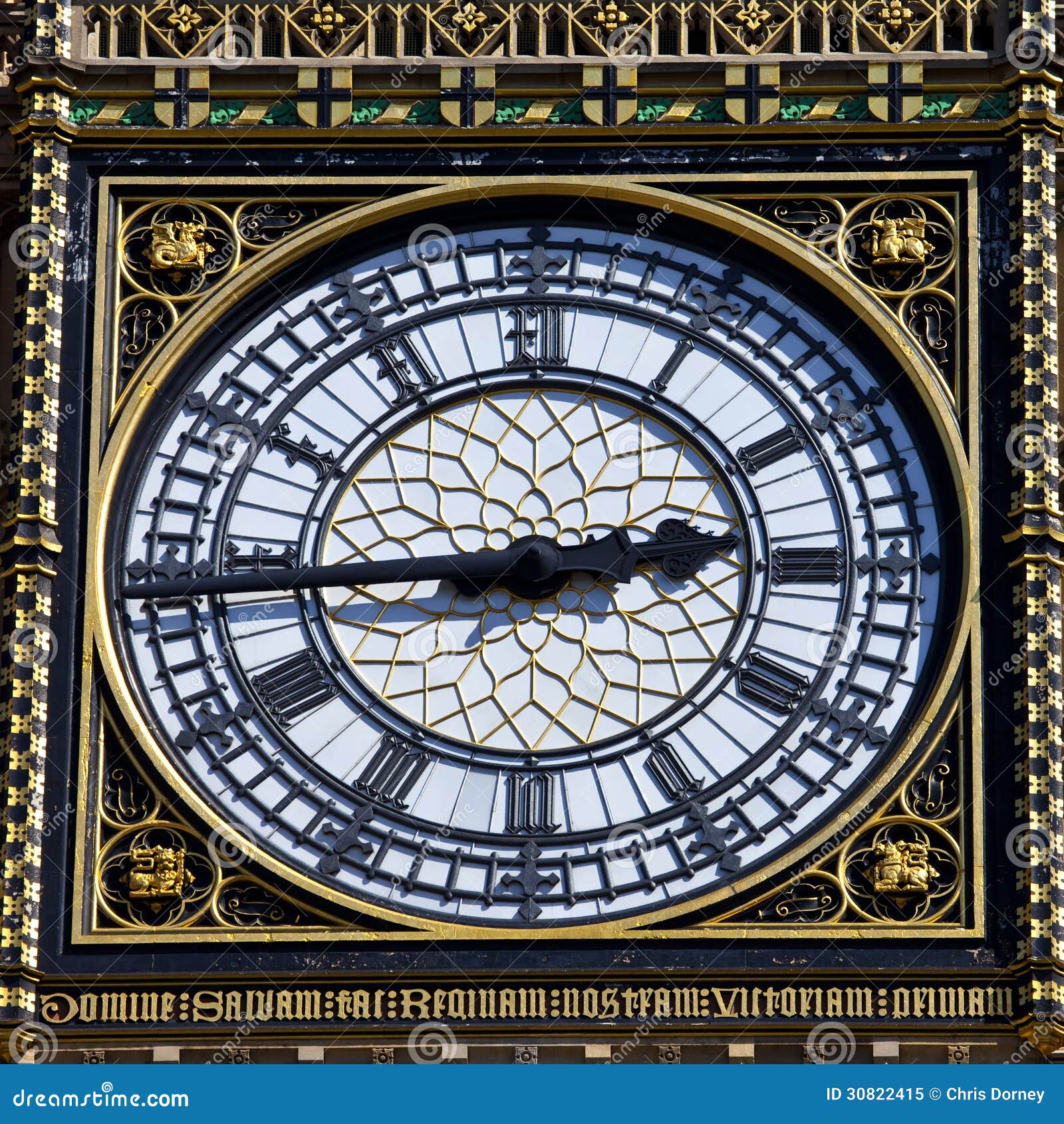 Grande Ben Clock Face Detail a Londra Immagine Stock Immagine di