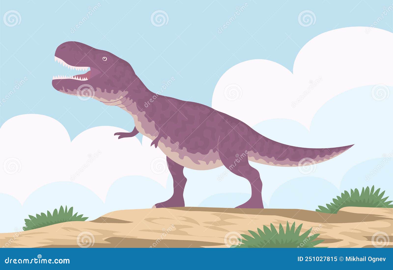 Dinossauro Gigante na Floresta em Desenho Animado Vetor EPS [download] -  Designi