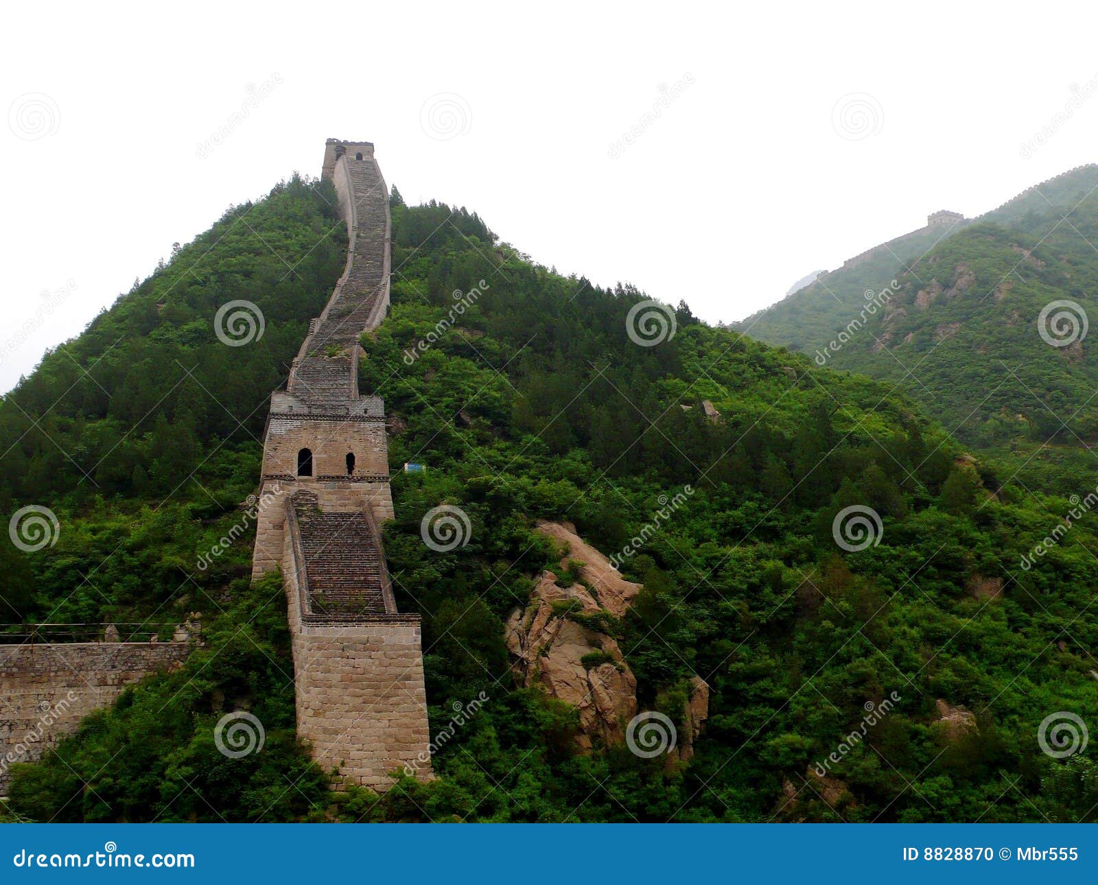 Ruines de Grande Muraille de Pékin, Chine Jiankou