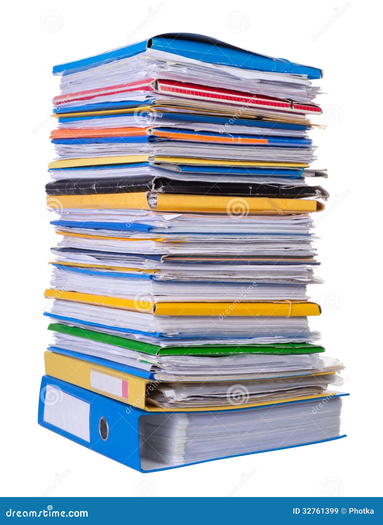 Grande pile de papier  image stock Image du information 