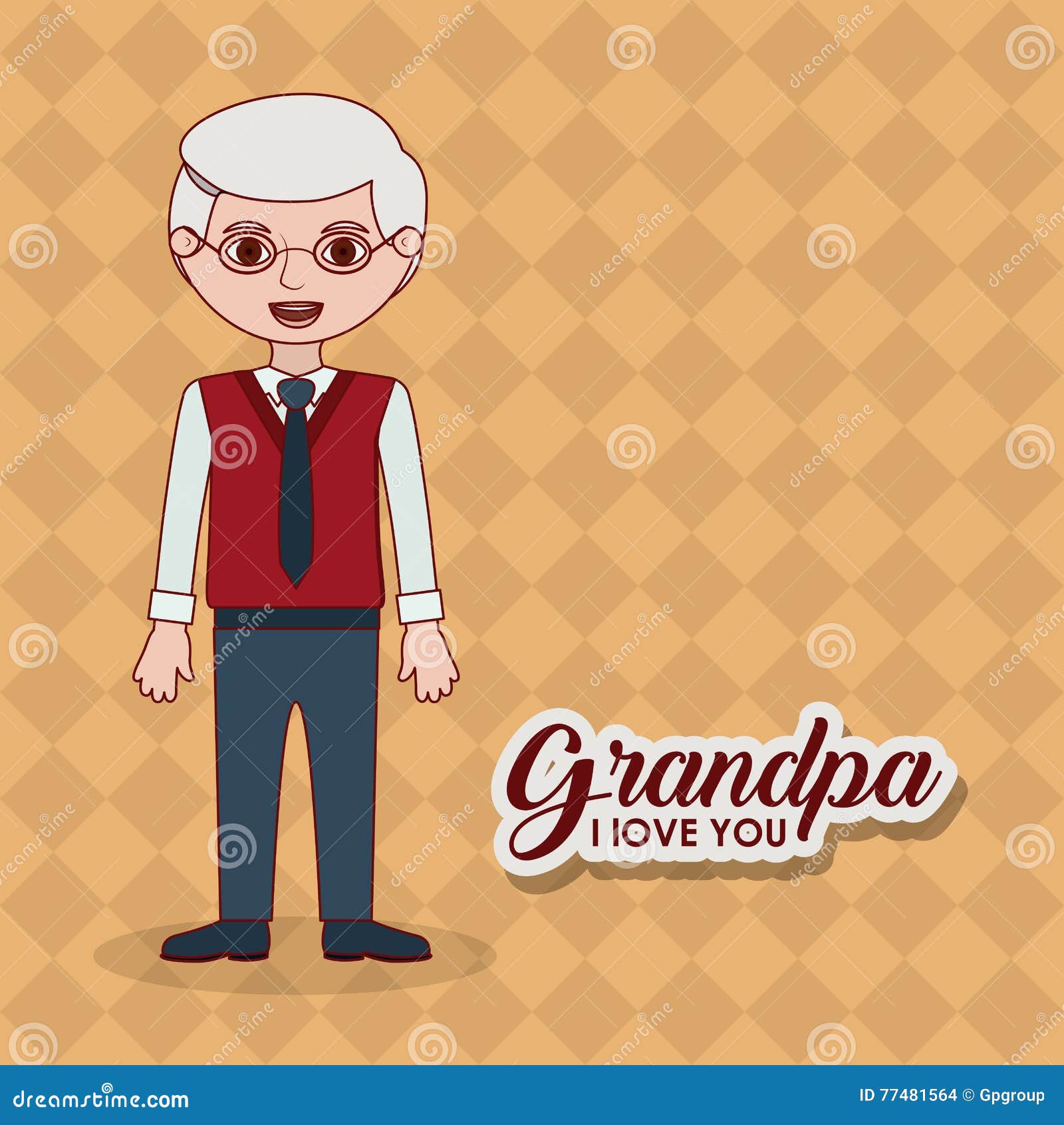 Download Grandfather Grandpa Cartoon Design Stock Vector ...