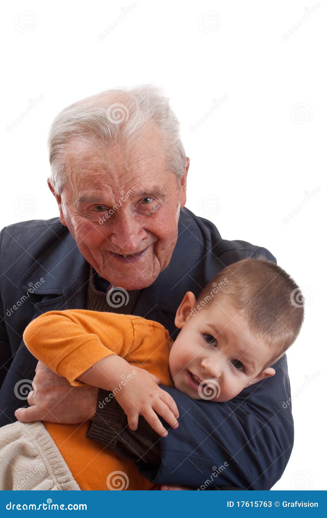 Grandfather Playing Whit Grandson Stock Image Image of camera, face