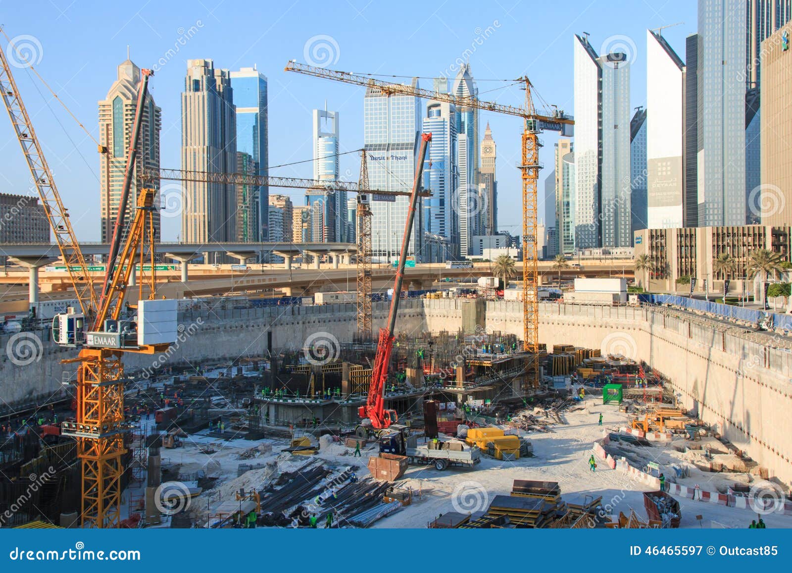 Grandiose Construction in Dubai, the United Arab Emirates Editorial