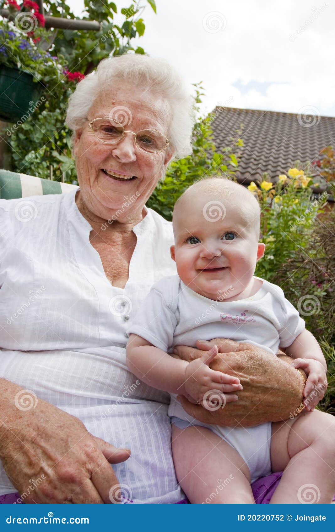 Grandma and baby stock photo. Image of newborn, outside 20220752