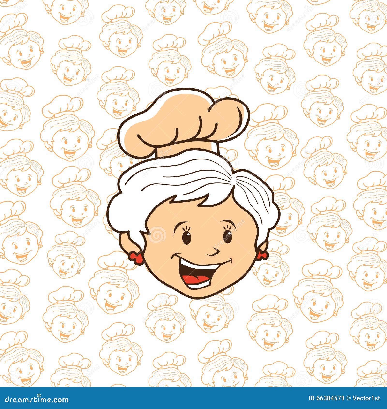 Grandma chef cartoon Royalty Free Vector