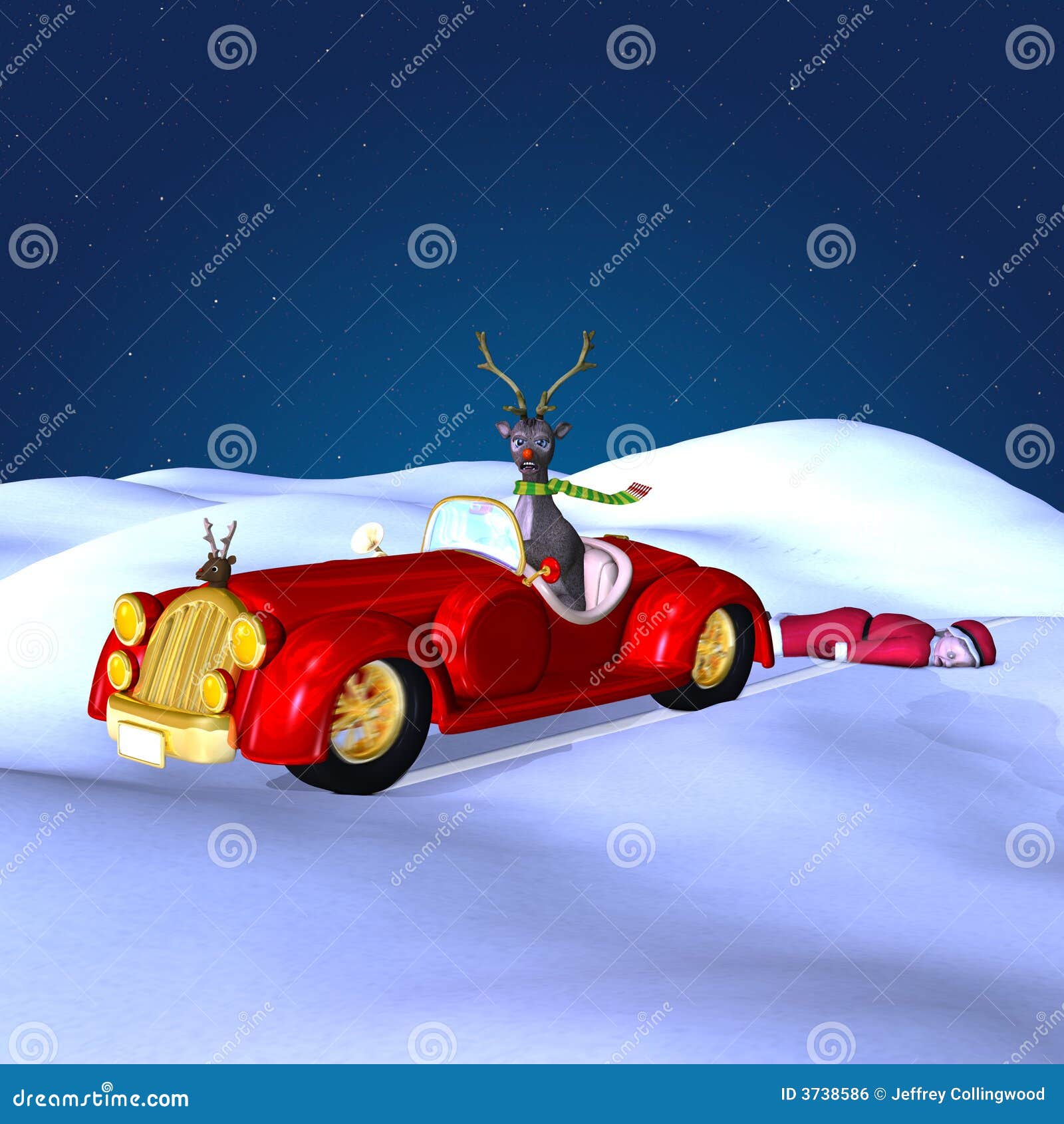 Grandma Got Run Over by a Reindeer Stock Illustration - Illustration of  license, happy: 3738586