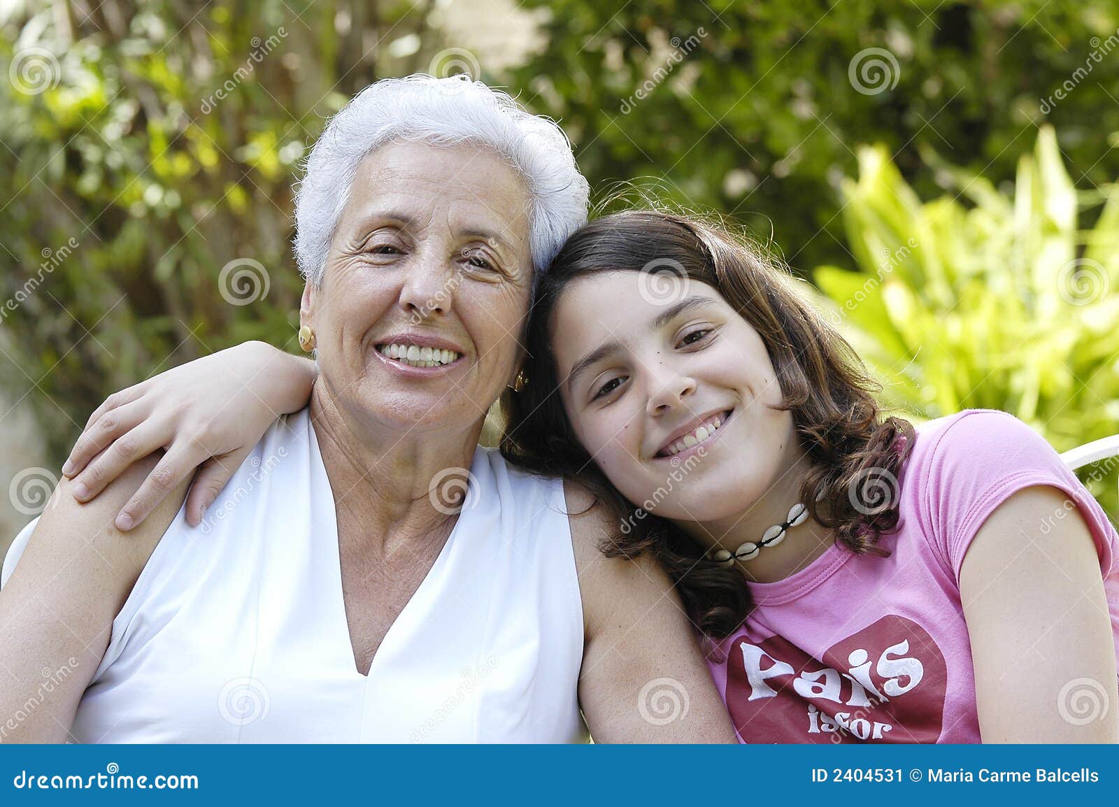 Grandma With Granddaughter Stock Image Image 2404531