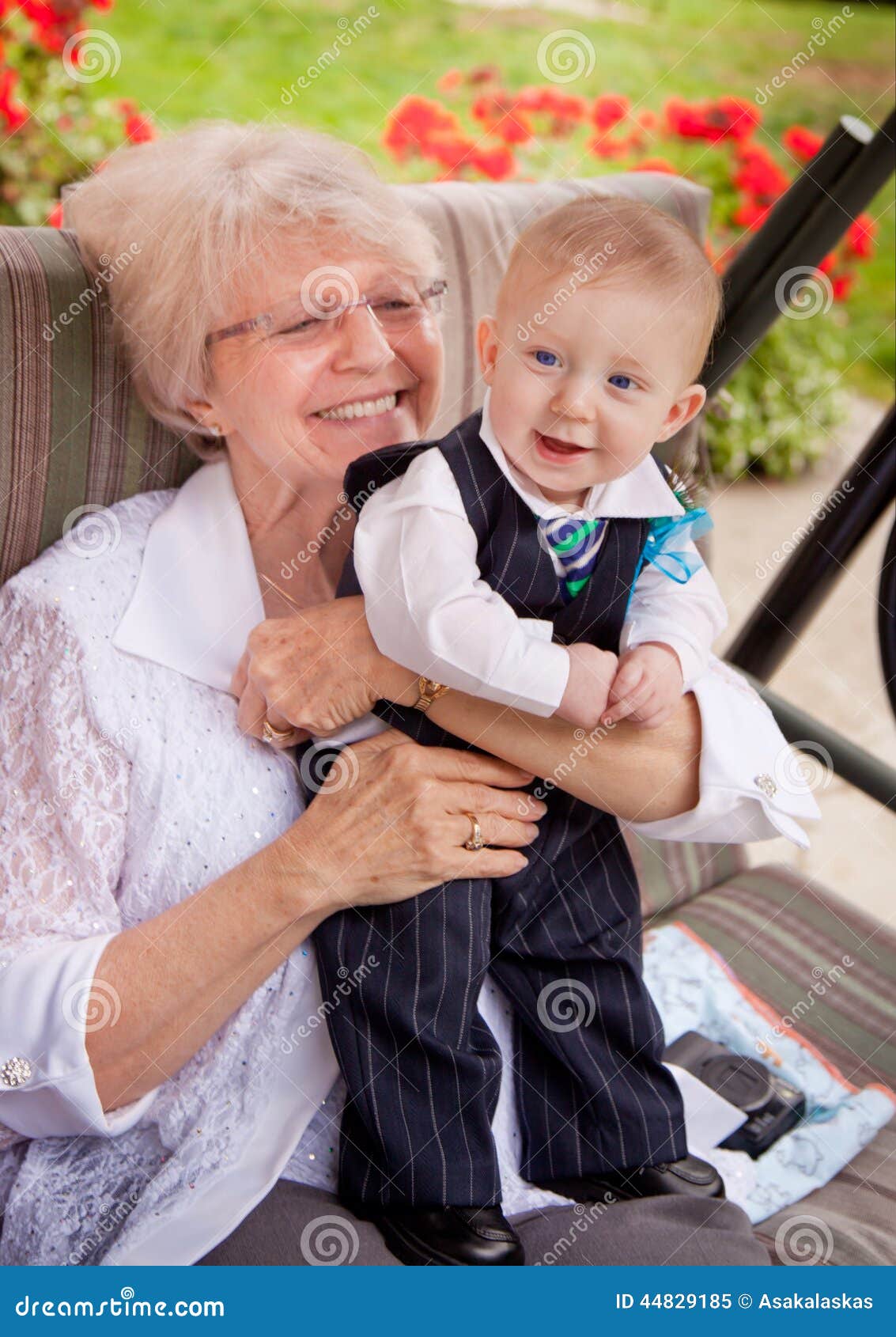 grandma with grandson stock image image of blond holding 44829185