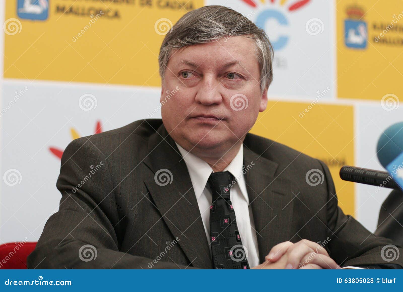 Grandmaster Anatoly Karpov Da Xadrez Foto de Stock Editorial