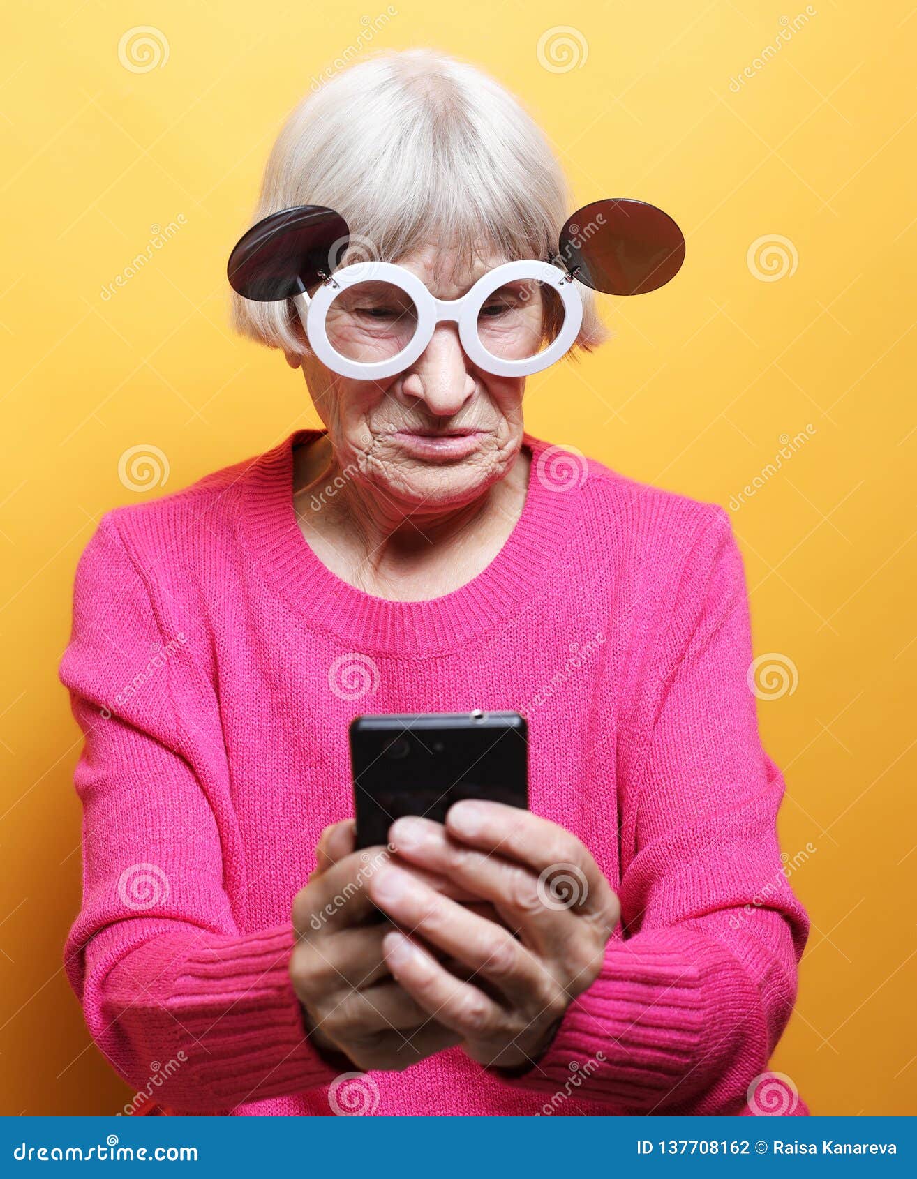 Shes Keeping It Old School Stock Photo - Download Image Now - Senior Adult,  Sunglasses, Smiling - iStock