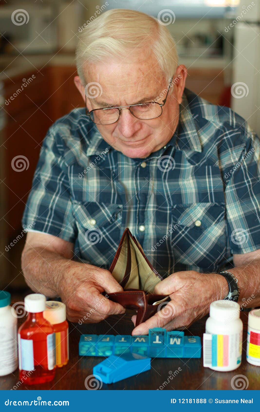 grandpa's empty wallet