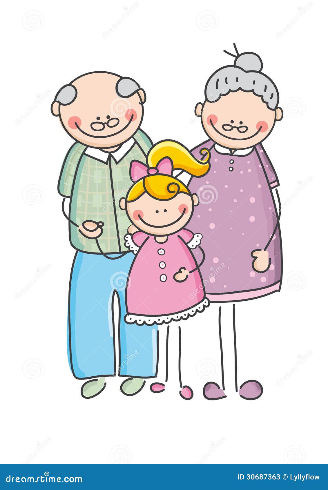 free clipart of grandparents with grandchildren - photo #48