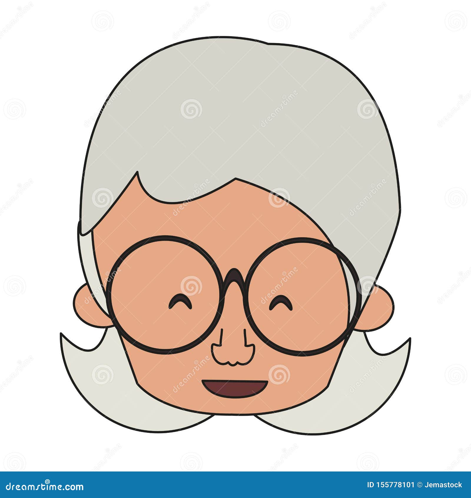 Grandparent Senior Old Grandmother Cartoon Stock Vector - Illustration ...