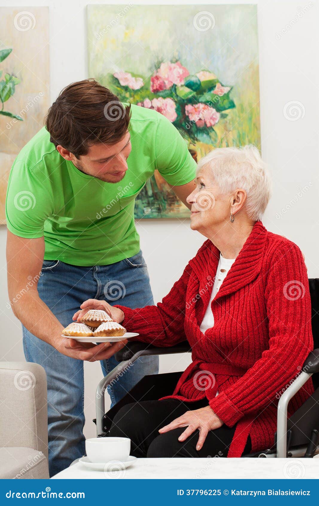 Grandson and his grandma stock image. Image of adult 37796225